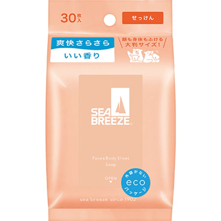 せっけん | シーブリーズ フェイス＆ボディシート 30枚 | Shoplimart＃