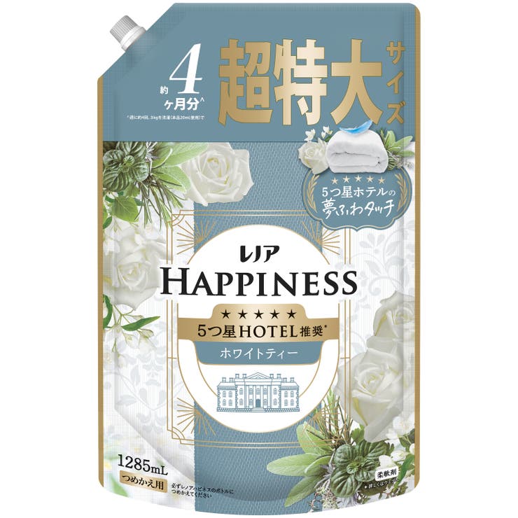 ホワイトティーの香り | レノアハピネス夢ふわタッチ 詰替用超特大サイズ 1285ML | Shoplimart＃