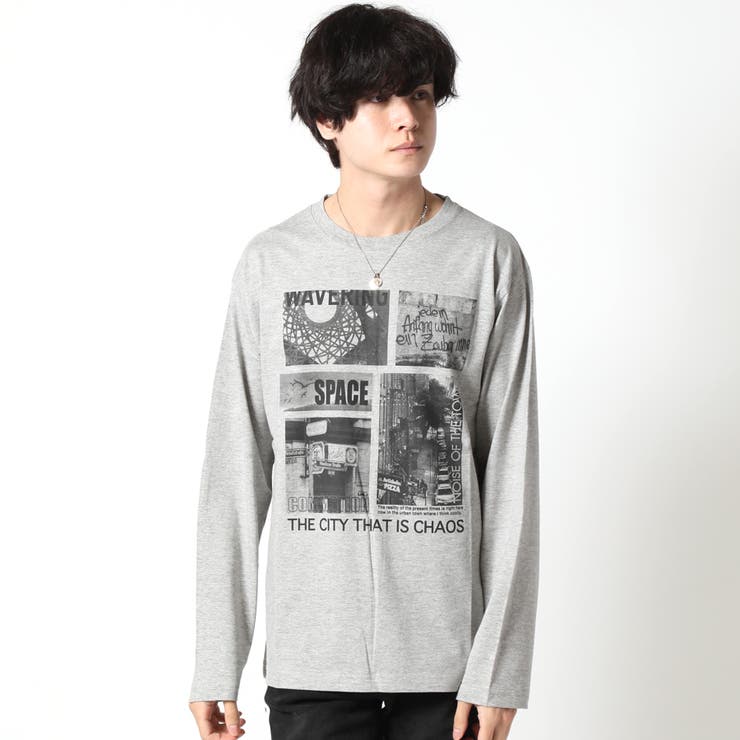 杢グレー(D柄) | フォトデザイン Tシャツ メンズ | ARCADE