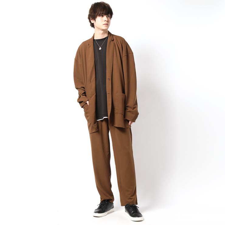 yoke  Jacket Cardigan セットアップ ブラウン