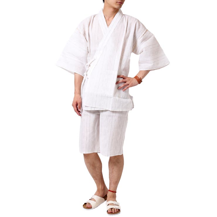 F柄 | 清涼素材 和柄 甚平 | ARCADE