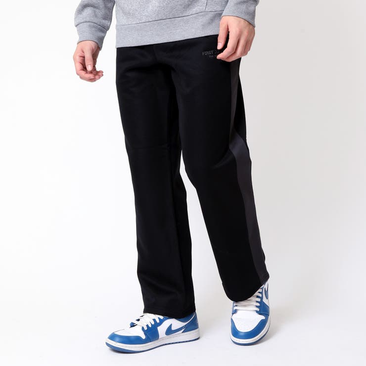 ブラック(ライン) | 暖かい 裏起毛パンツ フリースジャージ | ARCADE