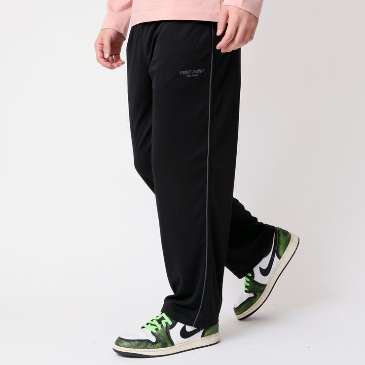 ブラック(パイピング) | マイクロメッシュ メンズ トラックパンツ | ARCADE