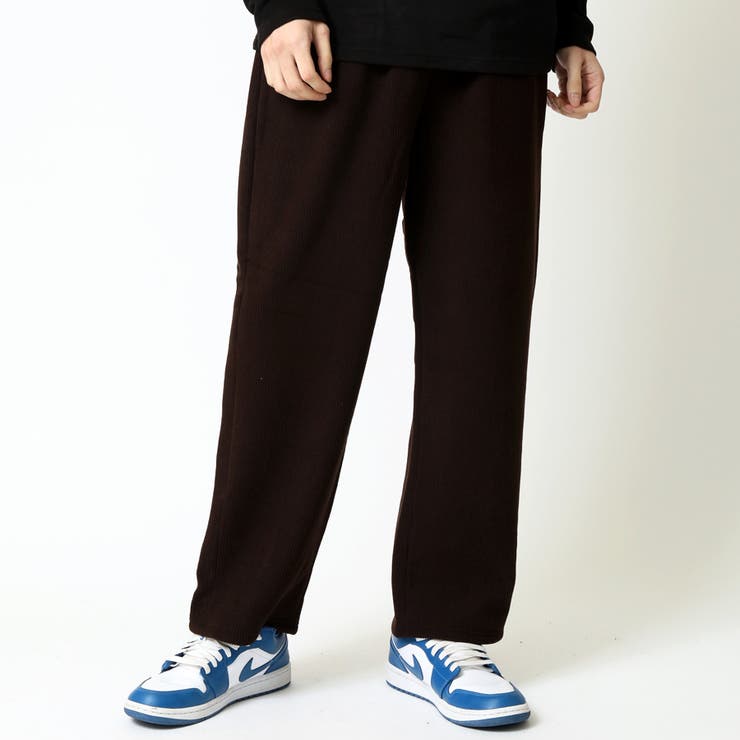 ブラウン | コーデュロイ 暖かい裏フリースパンツ なめらかふわふわ | ARCADE