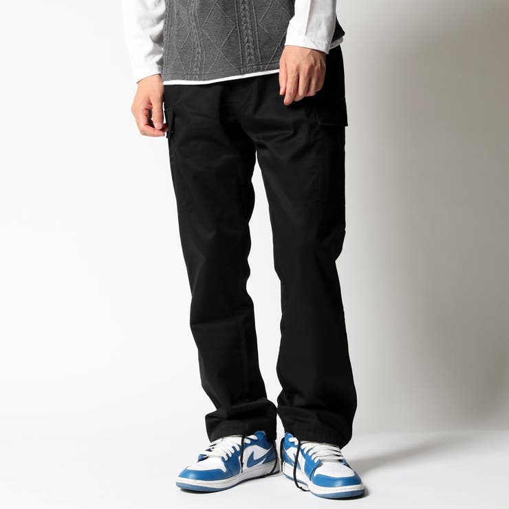 ブラック | ワイドカーゴ メンズ カーゴパンツ | ARCADE