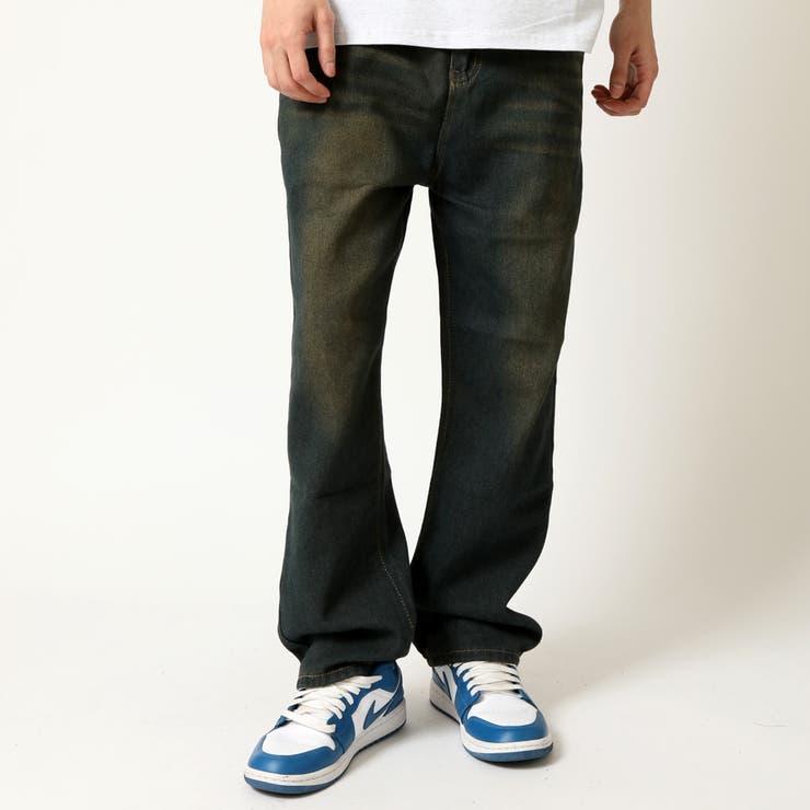 レトロブルー | ワイドデニムパンツ Gパン メンズ | ARCADE