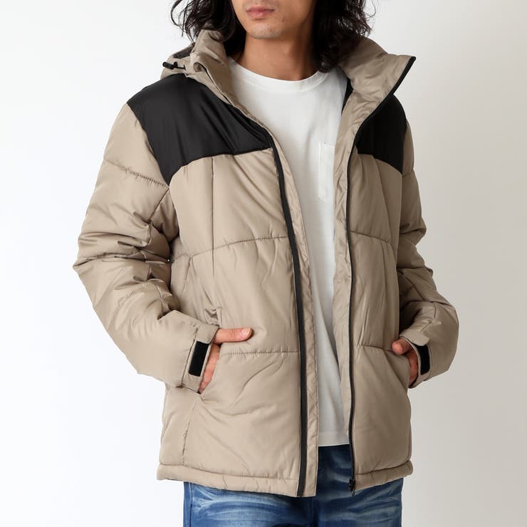 ベージュ×ブラック | デュスポ 中綿ジャケット メンズ | ARCADE