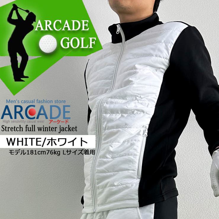 新品アメージングクリー AMAZゴルフメンズジャケット　フード付 Penguin by Munsingwear コンフォート ゴルフスウィングトップ