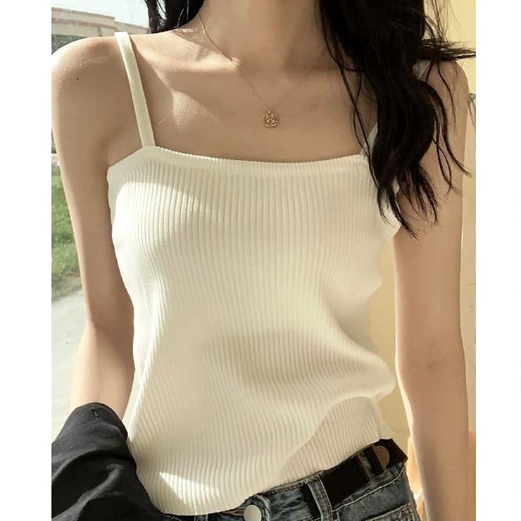 ホワイト | トップス キャミソール ニット | ARCADE