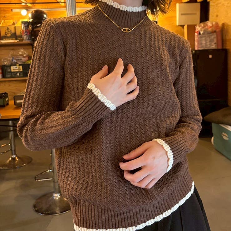 ブラウン | ニット レディース リブニット | ARCADE