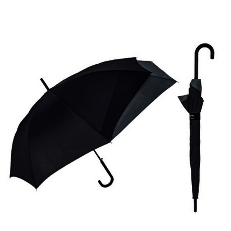ブラック | リュックを濡らさない傘 バックガード 長傘 | ARCADE