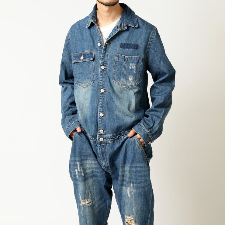 ネイビー | つなぎ オーバーオール メンズ | ARCADE