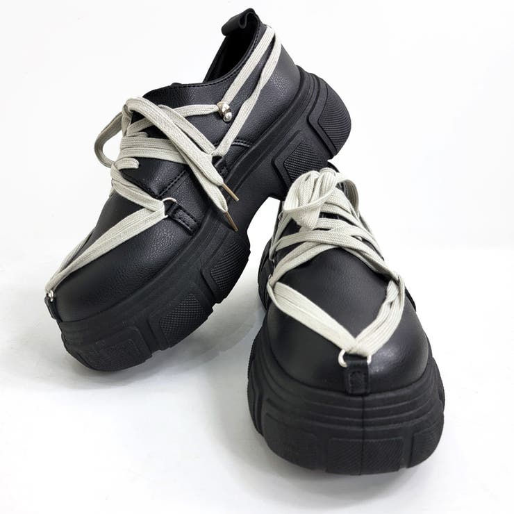 ブラック(紐グレーホワイト) | 厚底スニーカー メンズ シューズ | ARCADE