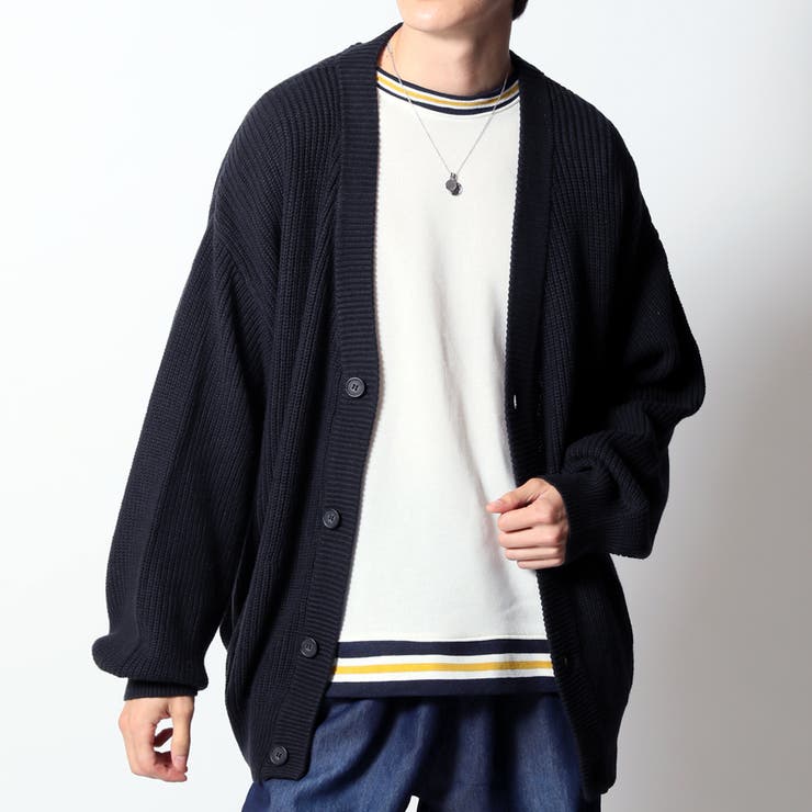 開催中セール一覧 カーディガン オーバーサイズ[品番：RQ000003812 メンズ トップス