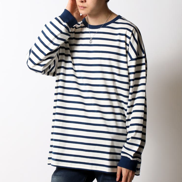 Drawer - 【新品タグ付き】machatt ボーダーロンT（レッド×アイボリー） ボーダーt ロンt tシャツ 赤ボーダー - メルカリ