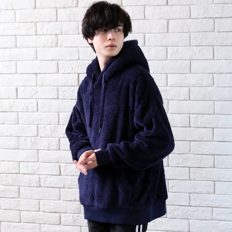 ネイビー | あったか ボアパーカー メンズ | ARCADE