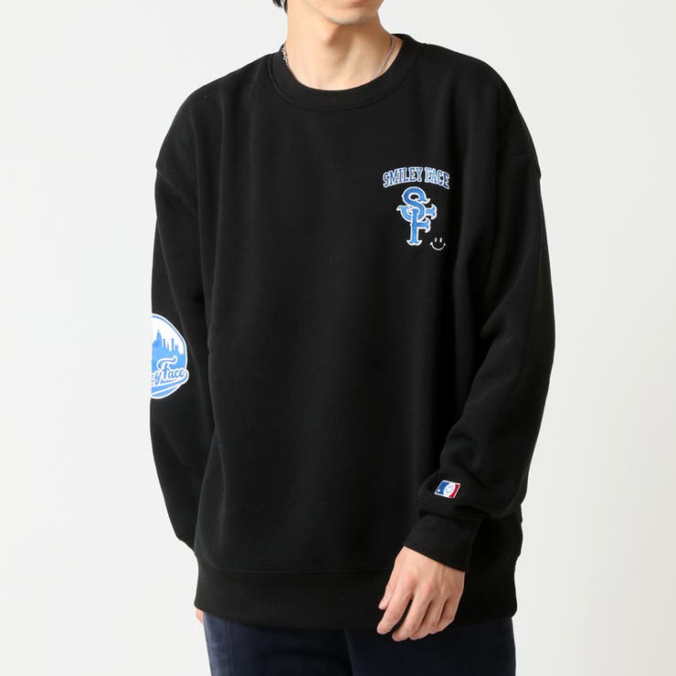 ブラック | 暖かい裏起毛 トレーナー メンズ | ARCADE