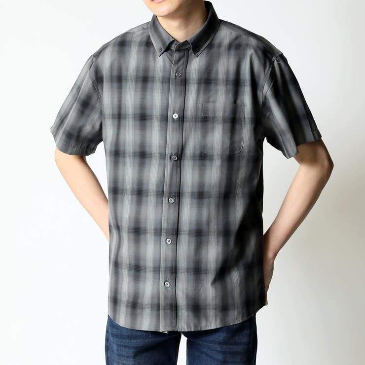boohoo MAN★半袖 ボタン デニム シャツ ワイシャツ★ストライプ boohoo MAN☆半袖 ボタン デニム シャツ ワイシャツ☆ストライプ
