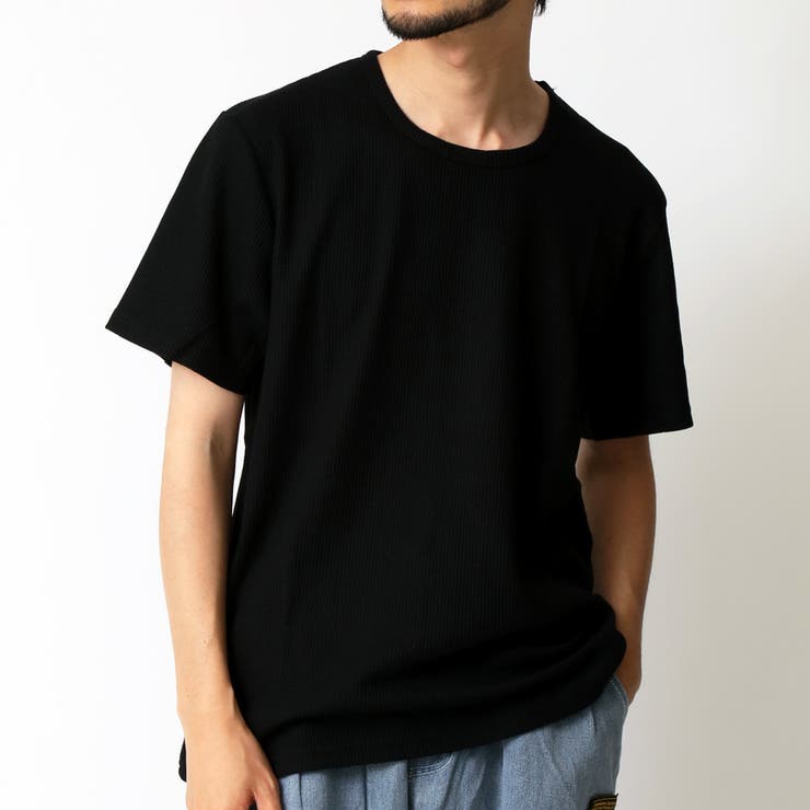 (クルーネック)ブラック