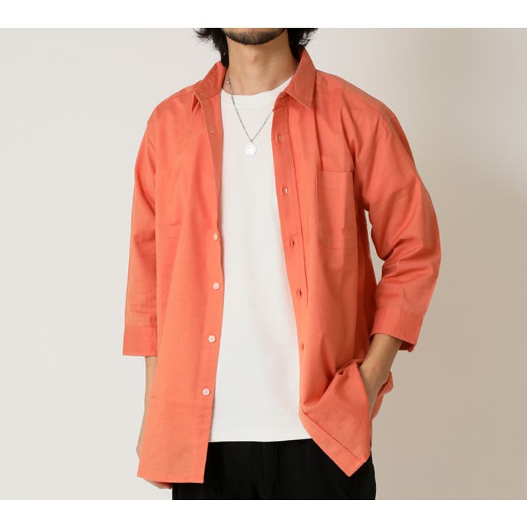 オレンジ | 7分袖シャツ メンズ 春 | ARCADE