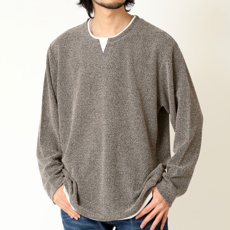 ベージュ | カットソー メンズ 長袖Tシャツ | ARCADE