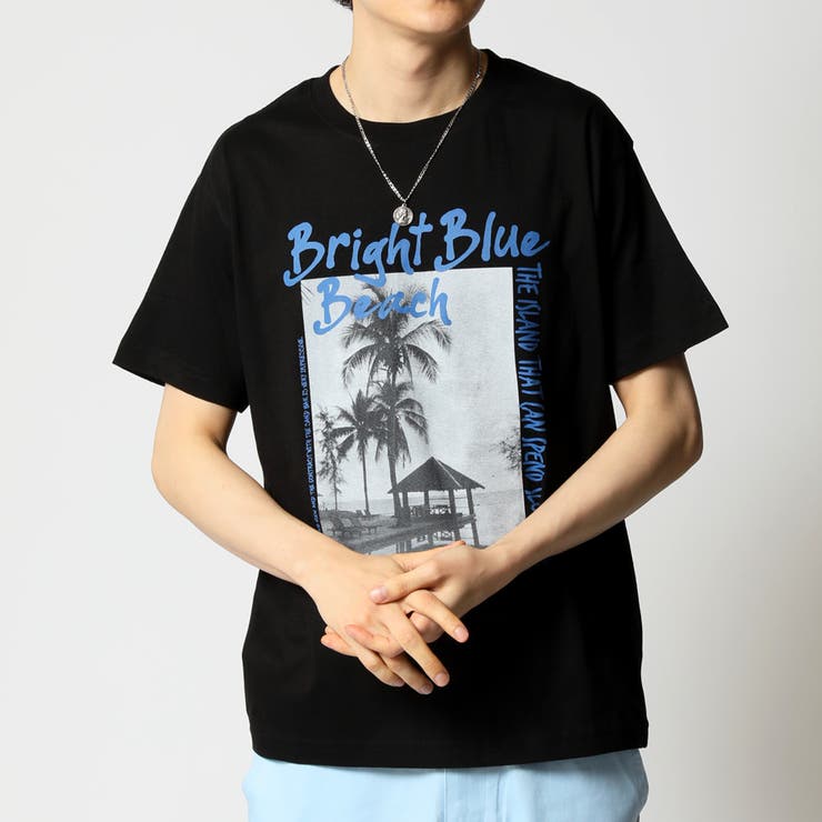 ブラック(D柄) | プリントTシャツ メンズ 半袖 | ARCADE