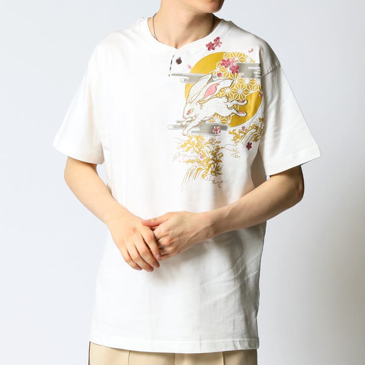和柄 Tシャツ メンズ[品番：RQ000004200]｜ARCADE（アーケード