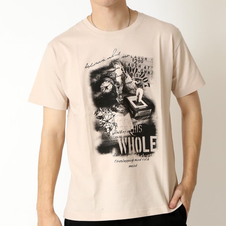 Sベージュ(F柄) | Tシャツ メンズ 半袖tシャツ | ARCADE