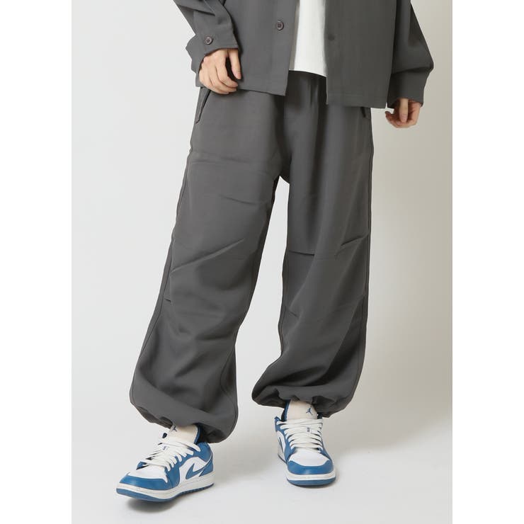 チャコールグレー | ワイドパンツ メンズ パラシュートパンツ | ARCADE