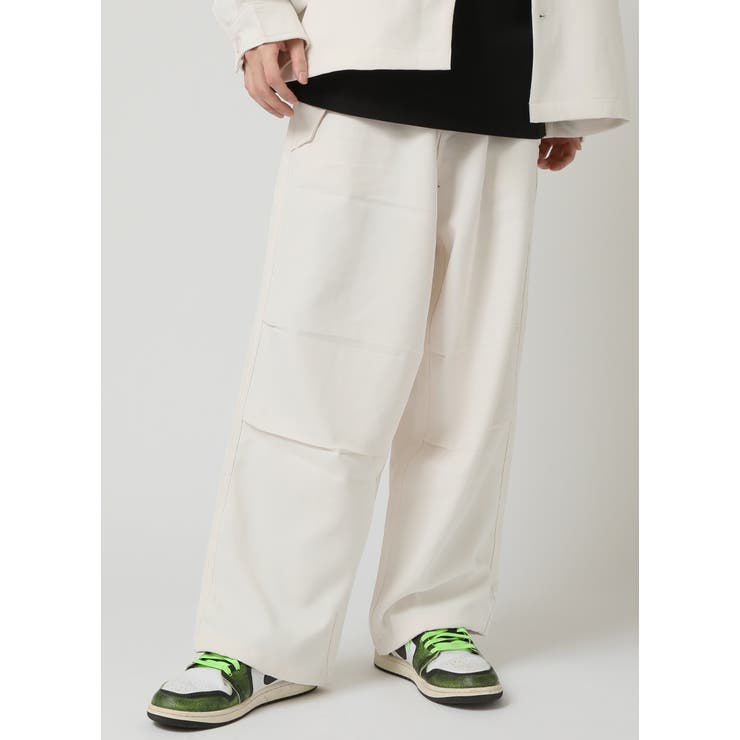 アイボリー | ワイドパンツ メンズ パラシュートパンツ | ARCADE