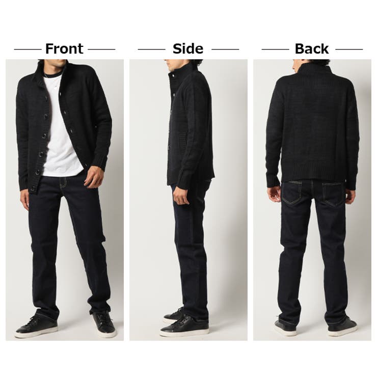 ニットカーディガン メンズ ハイネック | ARCADE | 詳細画像9 