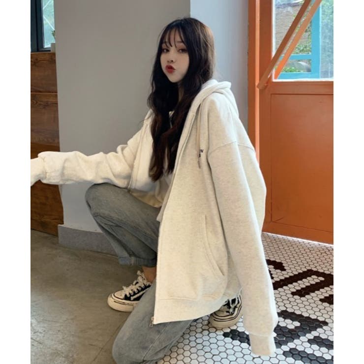 韓国風 オーバーサイズ パーカーレディース | ARCADE | 詳細画像7 