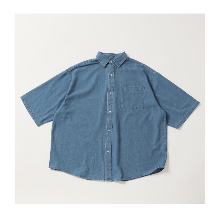 ビッグシルエット デニムシャツ メンズ[品番：RQ000003953