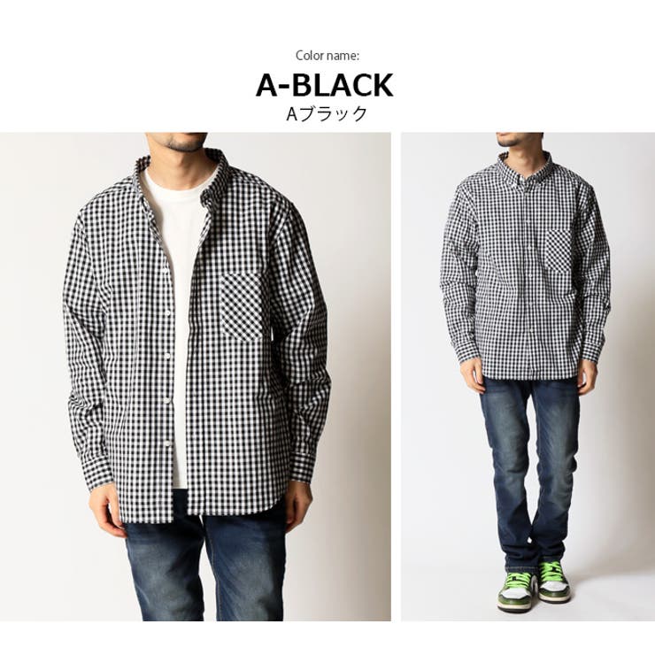 チェックシャツ メンズ ボタンダウン[品番：RQ000004150