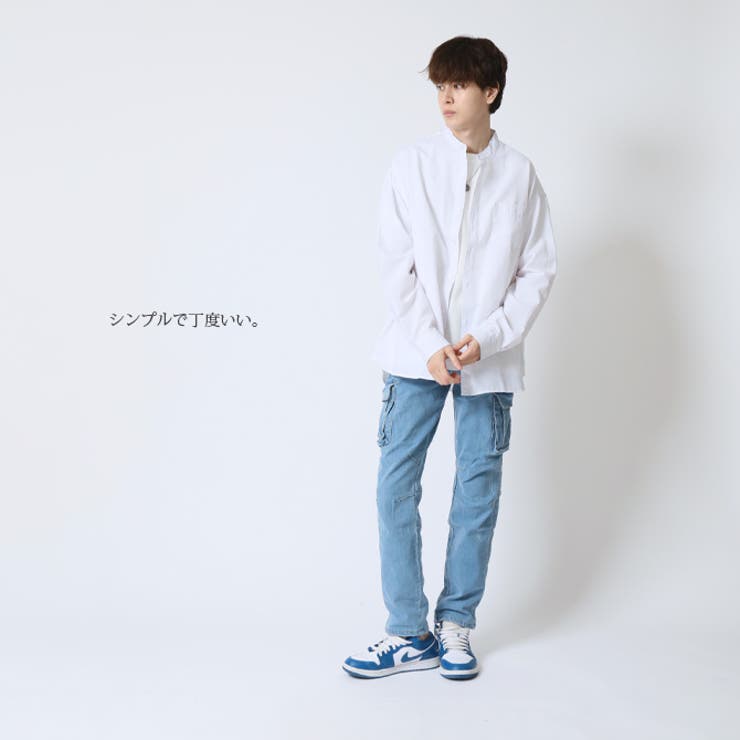 オックスフォードシャツ メンズ 長袖シャツ[品番：RQ000004278