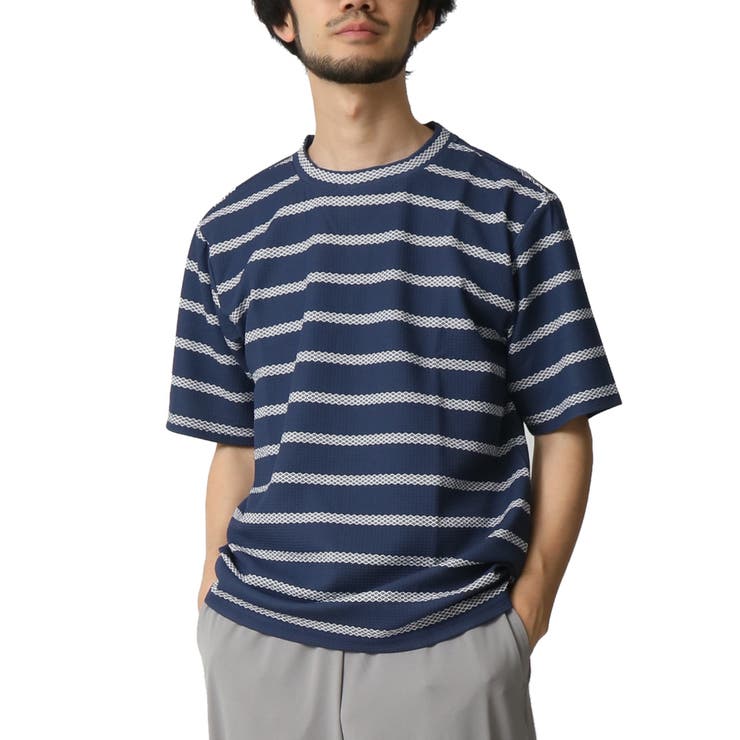 ボーダーTシャツ メンズ 半袖tシャツ[品番：RQ000004233