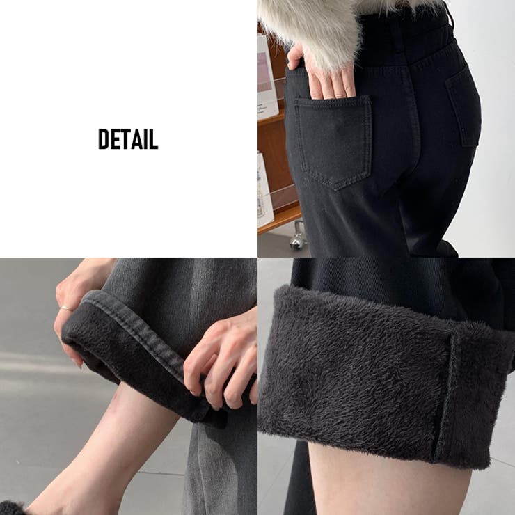 【超安い】 デニムパンツ レディース 裏地フリース[品番：RQ000009336 サブリナパンツ、カプリパンツ