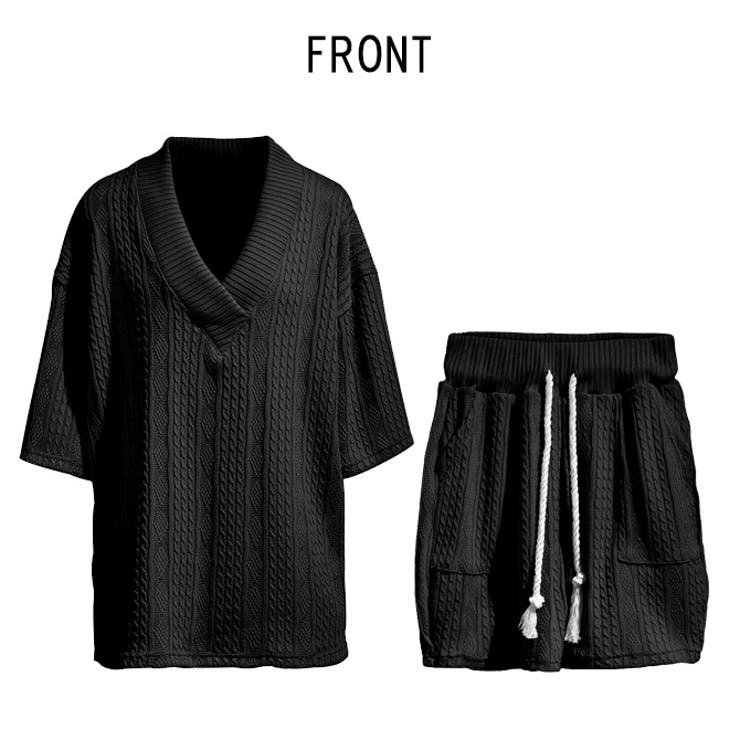 セットアップ ジャガード織り 5分袖カットソー | ARCADE | 詳細画像6 