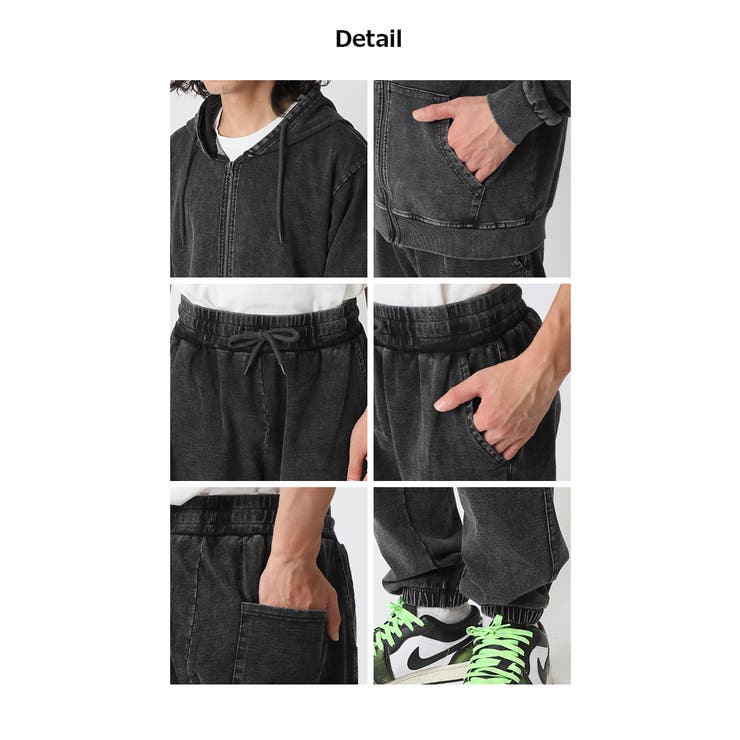 セットアップ メンズ カットデニムジップパーカー | ARCADE | 詳細画像8 