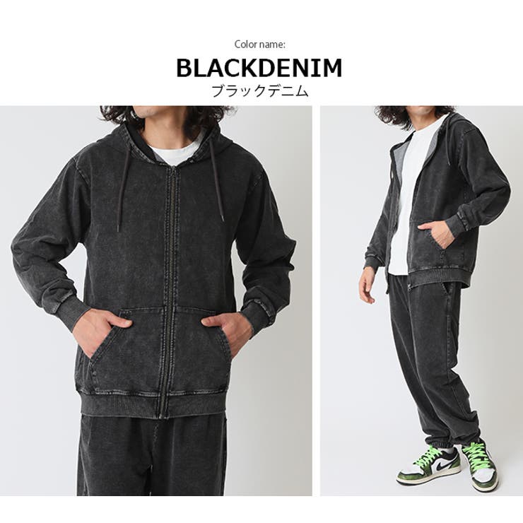 セットアップ メンズ カットデニムジップパーカー | ARCADE | 詳細画像9 