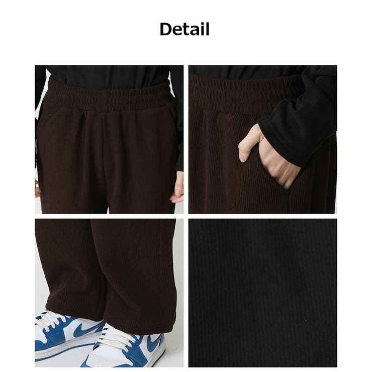 コーデュロイ 暖かい裏フリースパンツ なめらかふわふわ | ARCADE | 詳細画像7 