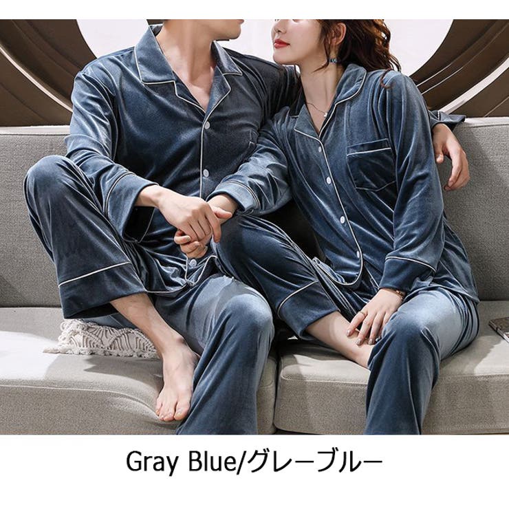 なめらかで優しい肌触り シルク調ベロア地 パジャマ上下セット | ARCADE | 詳細画像14 