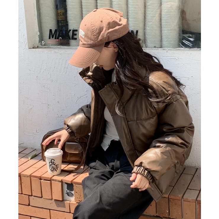 オーバーサイズ ショート丈 レザージャケット | ARCADE | 詳細画像21 