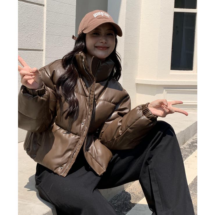 オーバーサイズ ショート丈 レザージャケット | ARCADE | 詳細画像23 