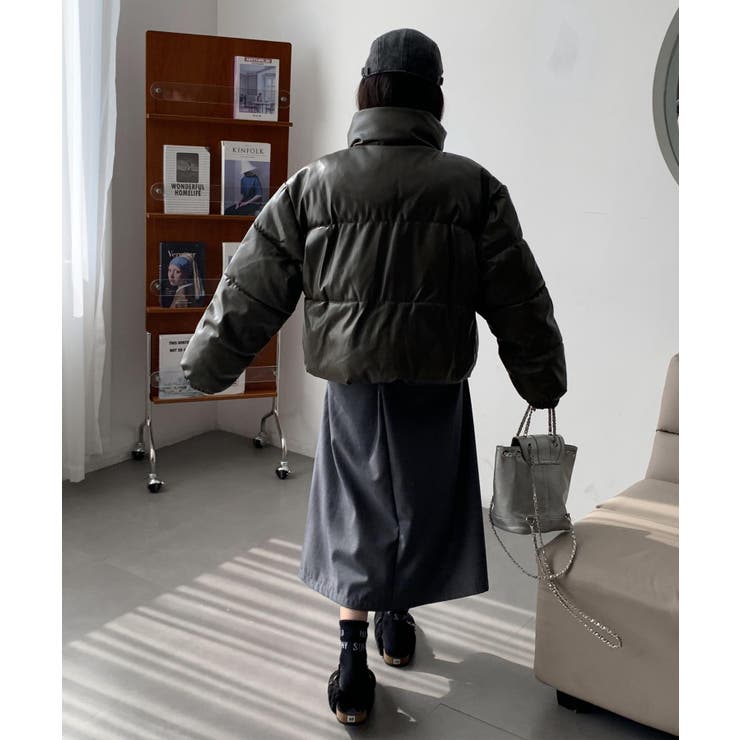 オーバーサイズ ショート丈 レザージャケット | ARCADE | 詳細画像29 