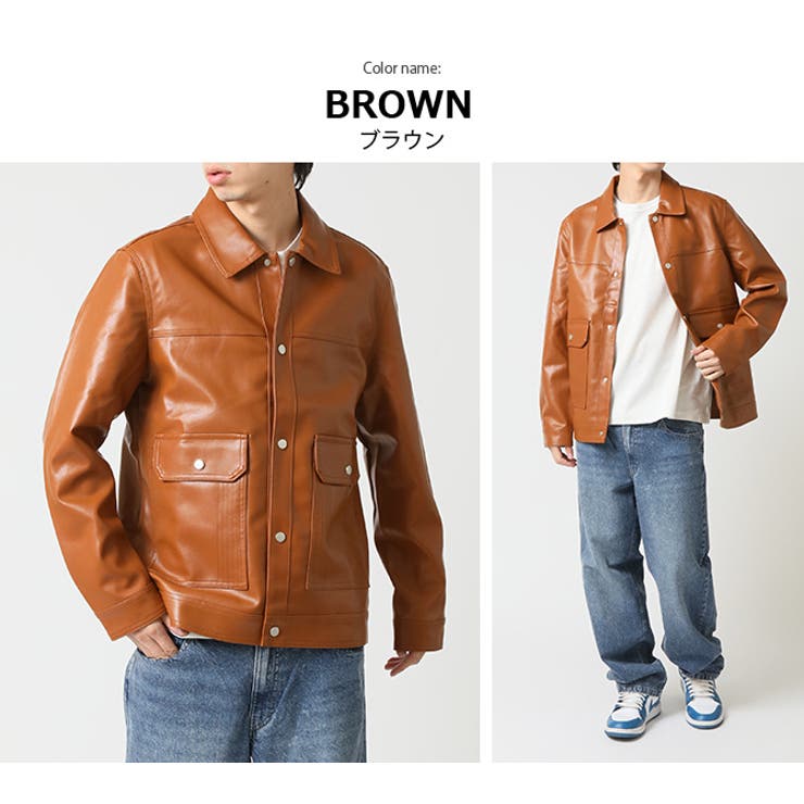 フェイクレザージャケット メンズ ミリタリージャケット | ARCADE | 詳細画像11 