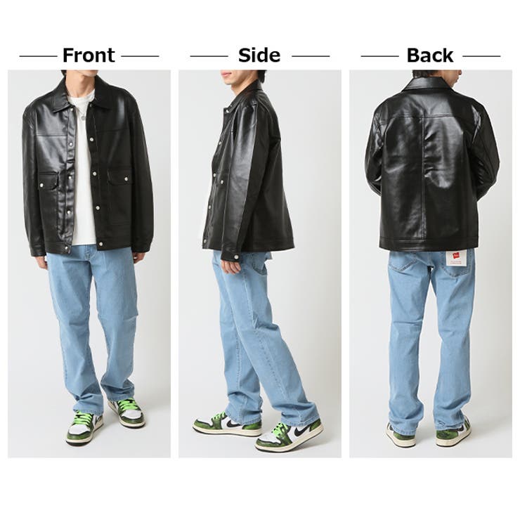 フェイクレザージャケット メンズ ミリタリージャケット | ARCADE | 詳細画像7 