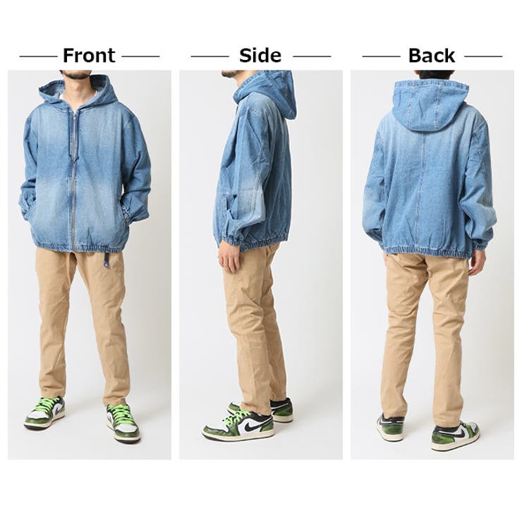デニムパーカー メンズ ゆったりパーカー | ARCADE | 詳細画像7 