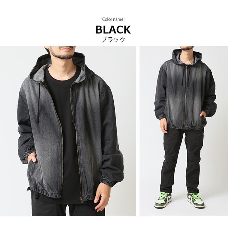 デニムパーカー メンズ ゆったりパーカー | ARCADE | 詳細画像10 