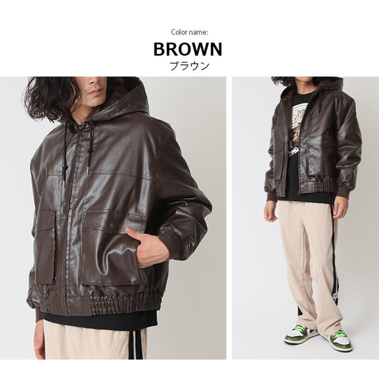 ゆるっとシルエット ヴィンテージ加工素材 フードブルゾン | ARCADE | 詳細画像9 